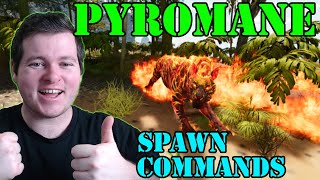 Ark Survival Ascended Pyromane SPAWN COMMAND  UnofficialSinglePlayer PYROMANE Code ASA Easy LVL150 [upl. by Eninotna]