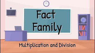 Fact Family Multiplication amp Division  Grade 3 Math Vocabulary [upl. by Akapol889]