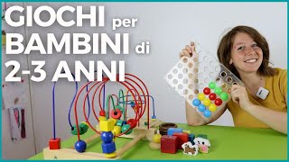 GIOCHI e ATTIVITÀ per BAMBINI di 2 e 3 ANNI anche da fare in casa  PERLE E CHIODINI [upl. by Giliane]