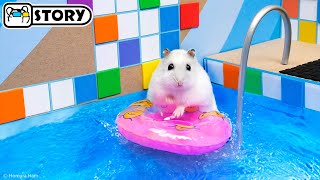 The Awesome Hamster Ball Pool Maze 🐹 Homura Ham Pets [upl. by Dag844]