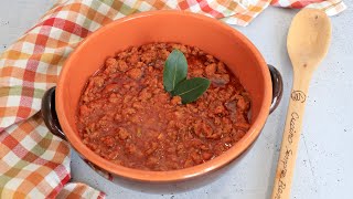 Ragù classico Bolognese ricetta depositata alla camera di commercio di Bologna [upl. by Sakul]