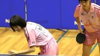 Table Tennis 浜本加藤 × 黒坂谷田 全日本カデット20121116 [upl. by Netsryk]