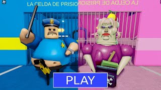 GRUMPY GRAN BARRYS PRISON RUN SCARY OBBY Full Gameplay roblox [upl. by Timms51]