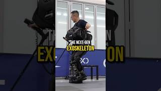 Exoskeleton that walks itself WalkOn Suit F1 cool tech robotics youtubeshorts shorts trending [upl. by Ahsemik]