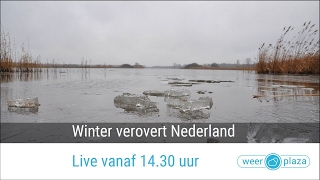 Weerbericht  Winter verovert Nederland 2017 [upl. by Bachman]