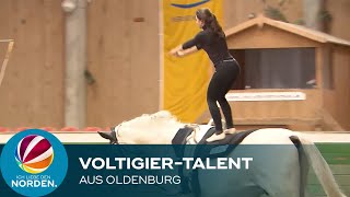 VoltigierTalent aus Oldenburg Lily Warren schafft es in U18Nationalkader [upl. by Sherill]