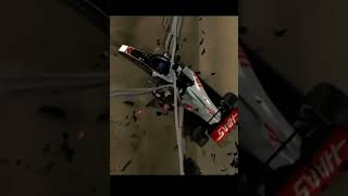 romain grosjean’s crash recreated f1 haas crash grosjean [upl. by Einon]