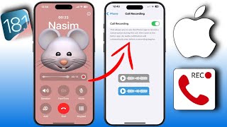 Comment activer lenregistrement des appels sur iOS 181  iPhone Call Recording Not Showing [upl. by Egag]