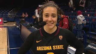 Katie Hempen talks with Pac12 Networks after big win over Arizona [upl. by Fidelia]