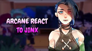 Arcane React To Jinx  Gacha React [upl. by Ailaham]