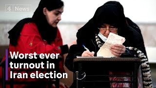 Record low turnout in Iran elections amid widespread discontent [upl. by Anrehs]