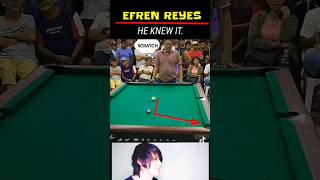 EFREN REYES THE MAGICIAN THE GOAT BANK SHOT shorts [upl. by Hosfmann987]