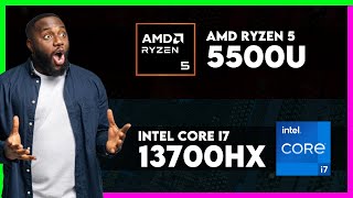 AMD Ryzen 5 5500U vs Intel Core i7 13700HX Comparison [upl. by Wallford]