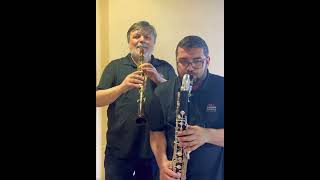 JOHN WILLIAMS  Star Wars Cantina Band excerpt Corrado Giuffredi amp Stefano Bergamini clarinets [upl. by Yousuf677]