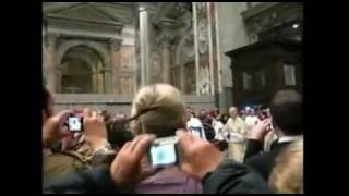 Pope Benedict XVI Gets Rugby Tackled  REAL FOOTAGE [upl. by Inittirb512]