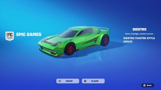 Fortnite Is Gifting A FREE Car Get It Now❗️🔥 New DIESTRO Car  Decals [upl. by Atsyrt]