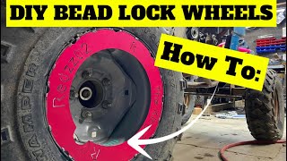 DIY Home Made Bead Lock Wheels and Rock Rings How To [upl. by Melodie]