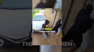 These men are breaking the door to steal valuables from the house Caught on Ring Doorbell [upl. by Neirbo264]