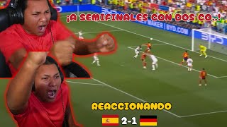 REACCION España  Alemania 21  Eurocopa 2024 [upl. by Nikolos]