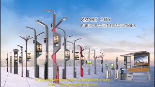 Smart Poles Smart Cities Smart Future  Smart City Solutions [upl. by Neehs]