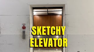 Sketchy WestinghouseMontgomery Hydraulic Elevator  Burlington Coat Factory  Gaithersburg MD [upl. by Ludovika]