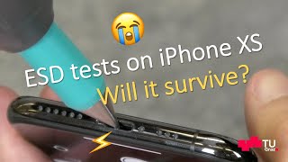 ESD tests on iPhone XS [upl. by Melba]