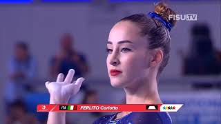 Carlotta Ferlito ITA  Floor GOLD Corpo libero  Event final  Universiade Napoli 2019 [upl. by Valdes241]