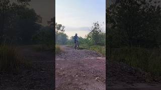 MTB Rider Takes on BMX Rad Race Track mtb bmx [upl. by Nerta]