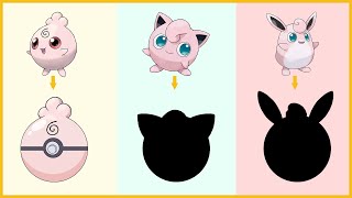 Pokemon with their pokeball  Igglybuff  Jigglypuff  Wigglytuff [upl. by Harmonie]