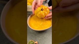 Pumpkin Squash soup paired with homemade buns 🎃 shorts baking homemade [upl. by Alyn]