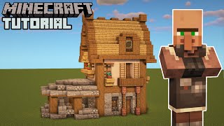 Minecraft  Stonemasons House Tutorial Villager Houses [upl. by Arita]