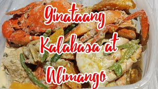 Ginataang kalabasa at alimango creamy squash and Crab [upl. by Saunder]