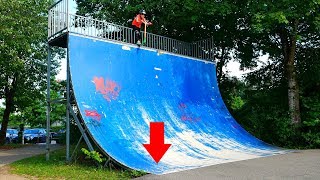 10 YEAR OLD VS BIGGEST HALFPIPE IN GERMANY [upl. by Oiratno]