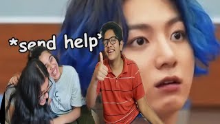 Indians react to BTS Try not to laugh  SiblingsReact [upl. by Froh]