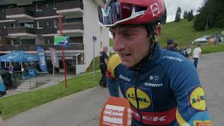 Giulio Ciccone  Interview at the finish  Stage 6  Critérium du Dauphiné 2024 [upl. by Gujral]