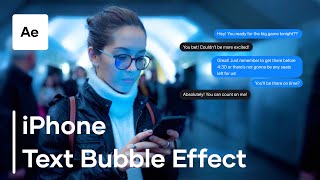 How To Create A Dynamic Text Bubble Effect In After Effects [upl. by Atnohsal]