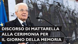 Intervento del Presidente Mattarella Giornata della Memoria [upl. by Auka]