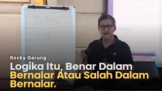 logika peralatan untuk berpikir  Rocky Gerung [upl. by Anaeerb]