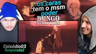 REACT Bungo Stray Dogs ep 03temporada 2 Oda vs Gide [upl. by Born143]