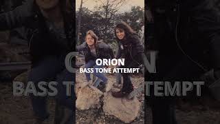 Metallica  Orion Bass Tone Recreation metal [upl. by Barde]