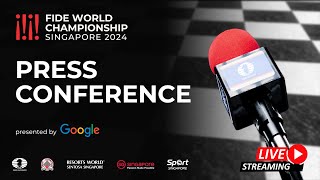 Press Conference  Ding Liren vs Gukesh D  FIDE World Championship 2024 [upl. by Leakcim]