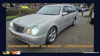 RVD Autos  Mercedes E240 V6 Combi  Automaat  Youngtimer  7 Persoons [upl. by Etnomed]