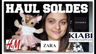 HAUL SOLDES HIVER 2018 Partie 1 ZARA  SEPHORA  HampM  KIABI [upl. by Atinaej303]