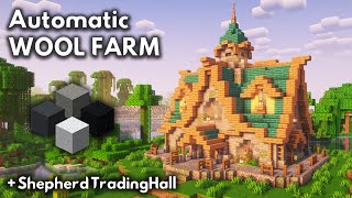 Minecraft WOOL FARM Tutorial 121  MINECRAFT TUTORIAL [upl. by Eisenhart]