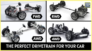 FWD vs RWD vs 4WD vs AWD Whats The Difference Which is Better [upl. by Yenitirb]