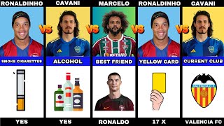 Comparisons Ronaldinho vs Marcelo vs Cavani [upl. by Palmer544]