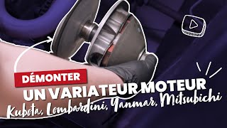 TUTO98  Démonter un VARIATEUR moteur Kubota Lombardini YanmarMitsubichi  Voiture Sans Permis [upl. by Aznaed]