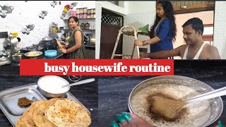 🌅busy housewife routine घर के हजारों काम up स्टाइल लंच breakfast 🥞 [upl. by Merriam]