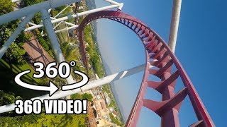 Shock VR 360 Roller Coaster POV AWESOME Rainbow Magicland Italy [upl. by Liek656]