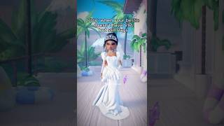 Does your bestie play DTI too🤍Wedding Day Theme Outfit Idea VIP amp NO VIP dresstoimpress trend [upl. by Ciredec735]